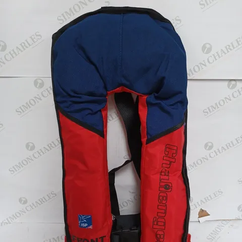 ISP CHALLENGER LIFE VEST IN RED & BLUE