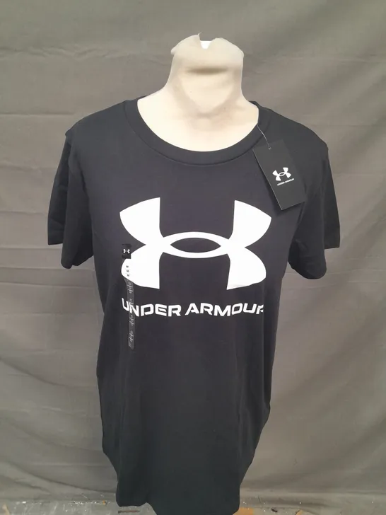 UNDER ARMOUR LOGO CASUAL T-SHIRT SIZE M