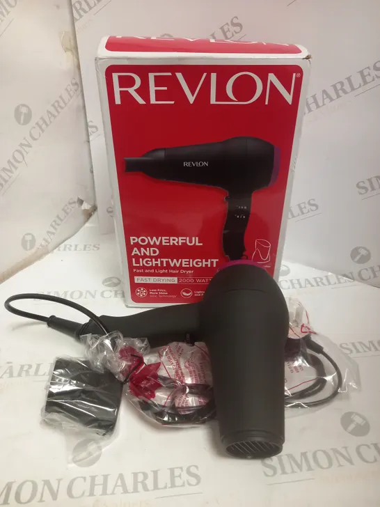 REVLON POWERFUL AND LIGHTWEIGHT HAIR DRYER 2000 WATTS