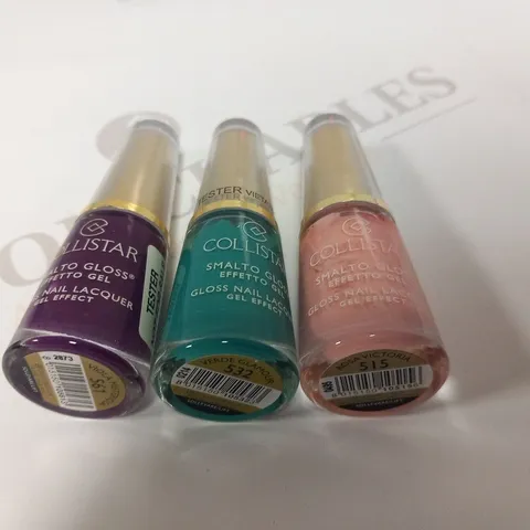 APPROXIMATELY 35 ASSORTED COLLISTAR GLOSS NAIL LACQUER GEL EFFECT 6ML EACH