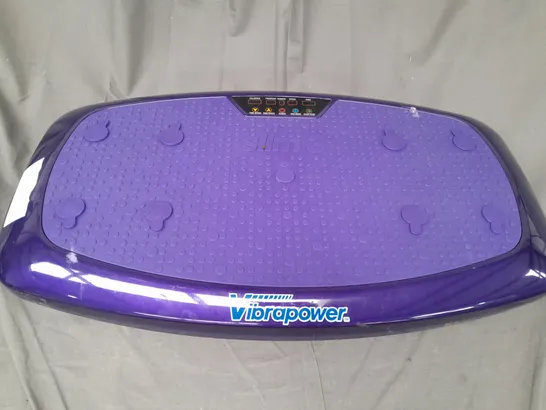 VIBRAPOWER SLIM 3 PLATE MACHINE IN PURPLE - COLLECTION ONLY