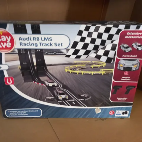 BOXED PLAY LIVE AUDI R8 LMS RACING TRACK SET