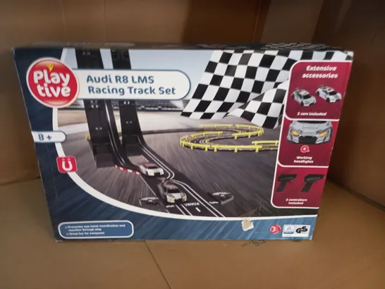 BOXED PLAY LIVE AUDI R8 LMS RACING TRACK SET