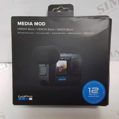 BOXED GOPRO MEDIA MOD FOR HERO 9/10/11