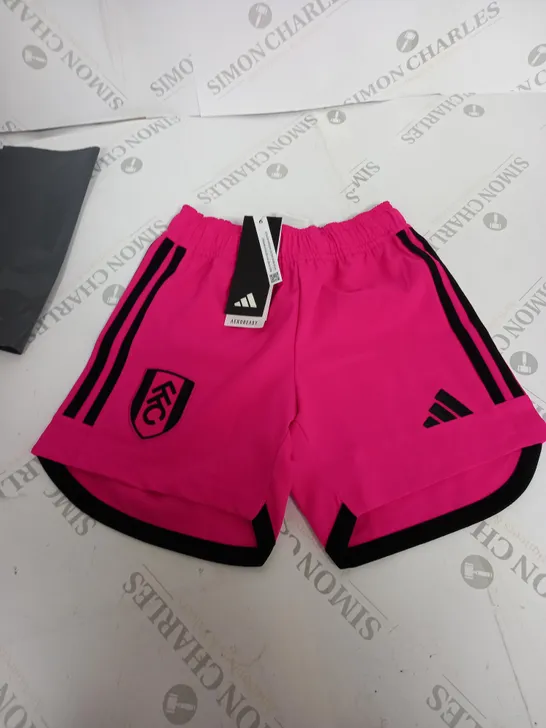 PINK FULHAM FC SHORTS - 7-8 YEARS