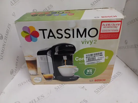 TASSIMO VIVY 2 COFFEE MACHINE - BLACK RRP £105