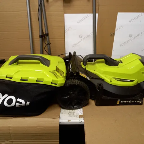 RYOBI 18V ONE+ CORDLESS 33CM LAWNMOWER AND TRIMMER