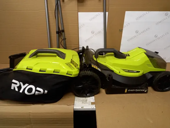 RYOBI 18V ONE+ CORDLESS 33CM LAWNMOWER AND TRIMMER