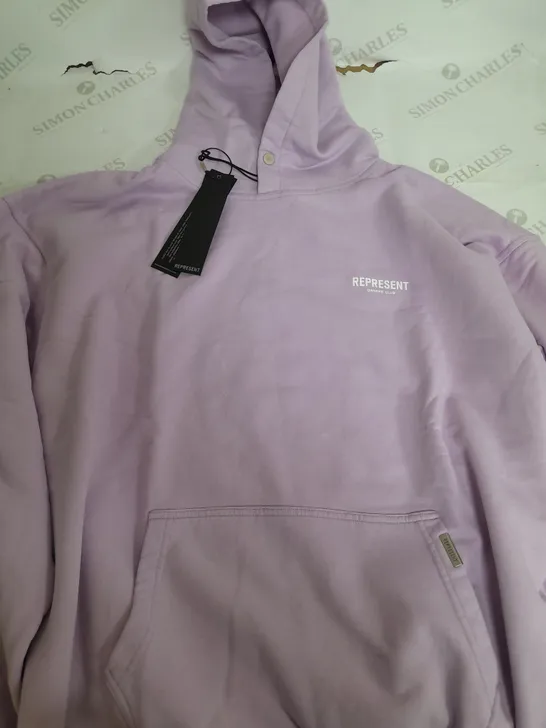 REPRESENT OWNERS CLUB LIGHT PINK HOODIE - XL