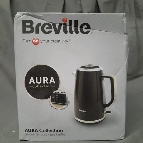 BOXED BREVILLE AURA COLLECTION SHIMMER BLACK JUG KETTLE