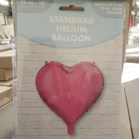 3 BOXES EACH CONTAINING 6 BRAND NEW PINK HEART 46CM FOIL BALLOONS