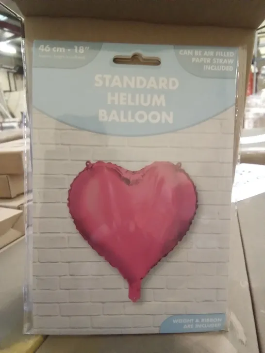 3 BOXES EACH CONTAINING 6 BRAND NEW PINK HEART 46CM FOIL BALLOONS