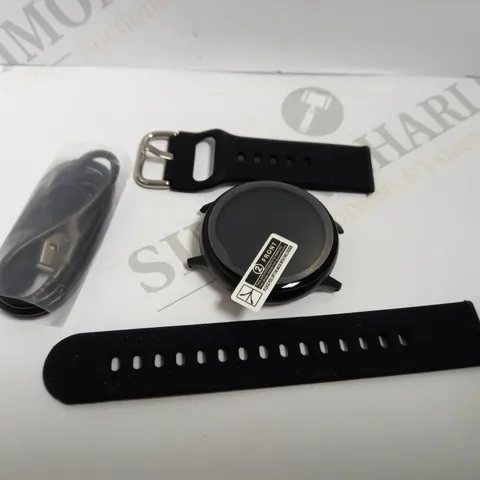 BOXED SMART WATCH WITH RUBBER STRAP - BLACK