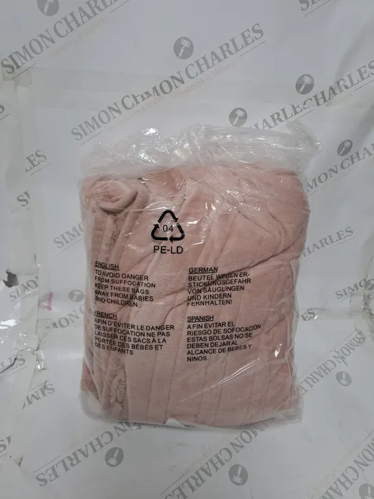 COZEE HOME VELVET SOFT HEATED BLANKET IN PINK