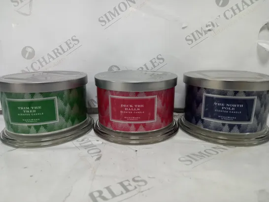 BOXED SET OF 3 HOMEWORX SENTED CANDLES