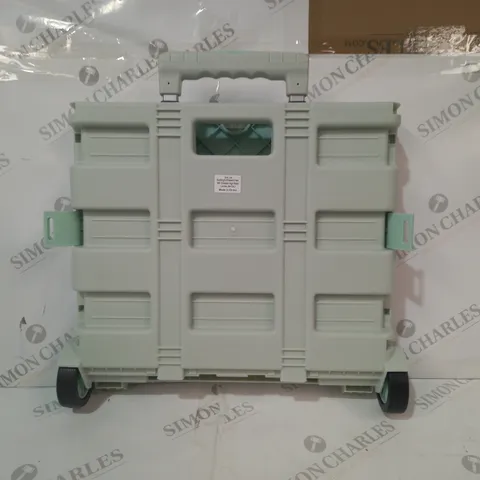 BOXED ORGANISED OPTIONS FOLDABLE PLASTIC SHOPPING CART WITH LID