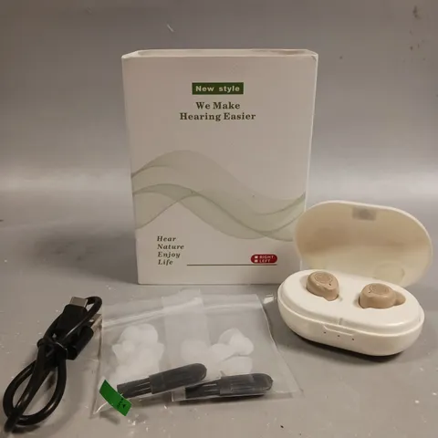 BOXED NEW STYLE ADULT HEARING AIDS 