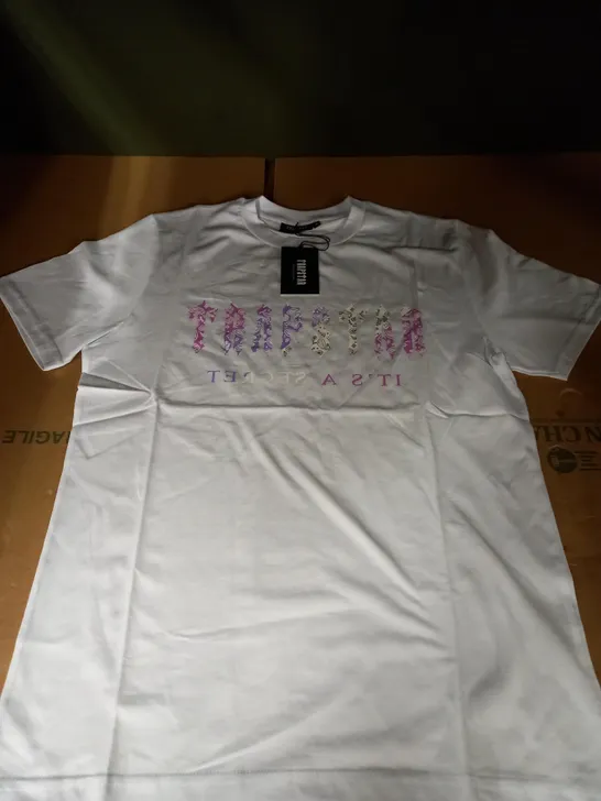 WHITE TRAPSTAR T-SHIRT SIZE M