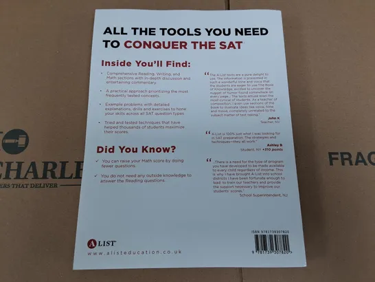 A-LIST SAT BOOK OF KNOWLEDGE 4TH EDITION