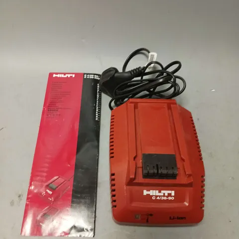 BOXED HILTI CHARGER LI-ION C 4/36-90