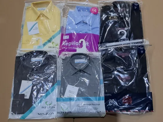 LOT OF APPROXIMATELY 50 ASSORTED 2-PACKS OF LONG SLEEVE SHIRTS IN VARIOUS SIZES 