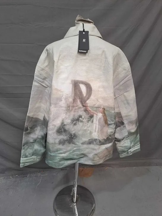 REPRESENT HIGHER TRUTH ZIP UP JACKET IN MULTI SIZE XL