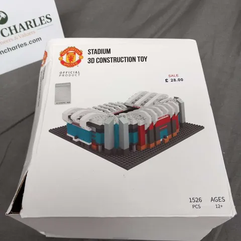 BOXED MANCHESTER UNITED OFFICIAL PRODUCT STADIUM 3D CONSTRUCTION TOY