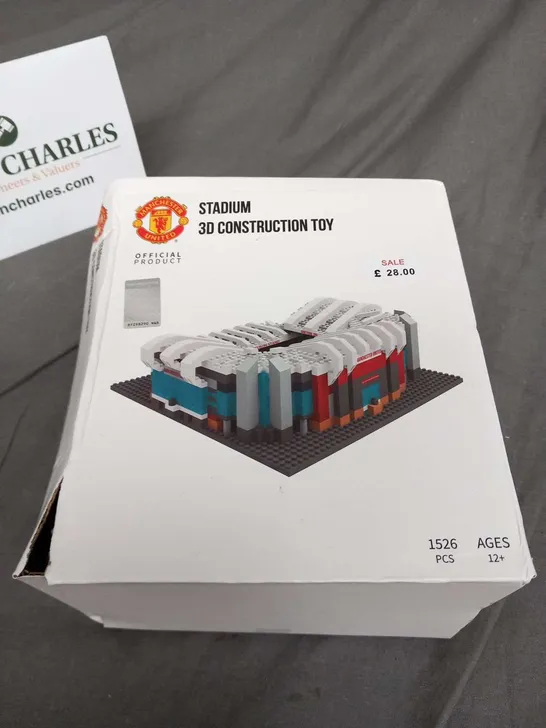 BOXED MANCHESTER UNITED OFFICIAL PRODUCT STADIUM 3D CONSTRUCTION TOY