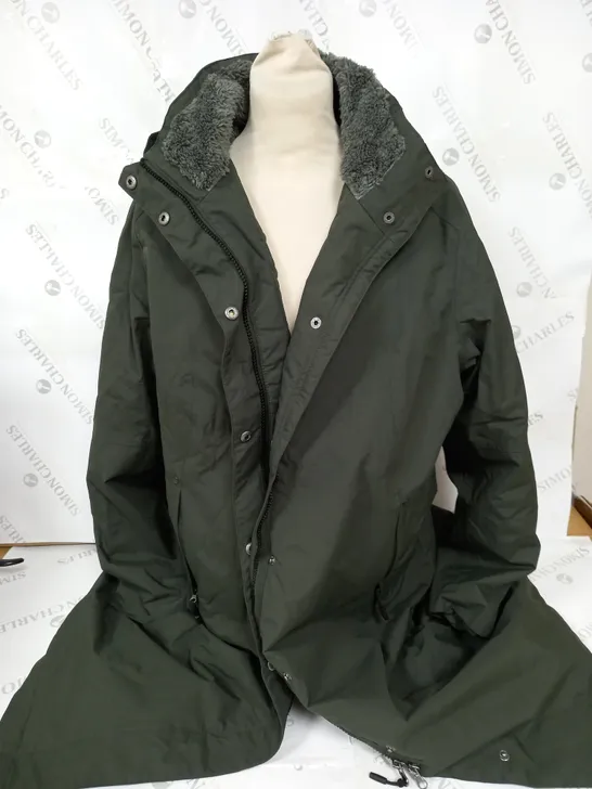 SEASALT CORNWALL RAIN JANELLE WOODLAND COAT - UK 16