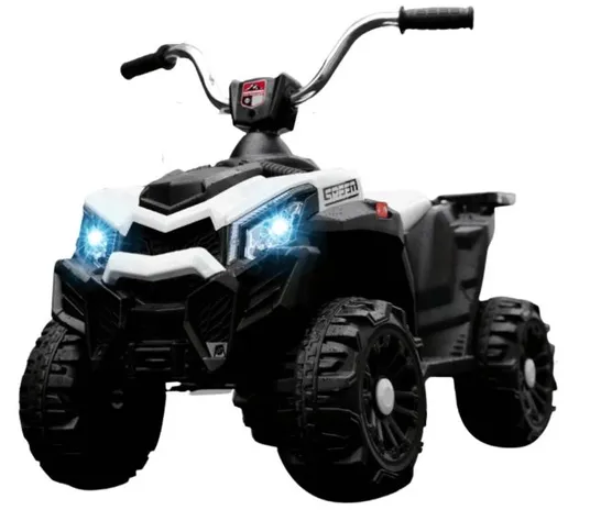 BRAND NEW BOXED MY FIRST 6V TODDLERS QUAD BIKE RIDE ON WHITE