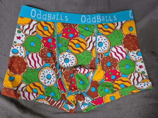 ODDBALLS BOXERS IN DONUT DESIGN SIZE LARGE