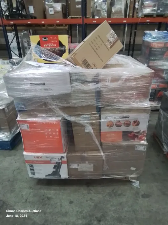 PALLET OF APPROXIMATELY 23 UNPROCESSED RAW RETURN HOUSEHOLD AND ELECTRICAL GOODS TO INCLUDE;