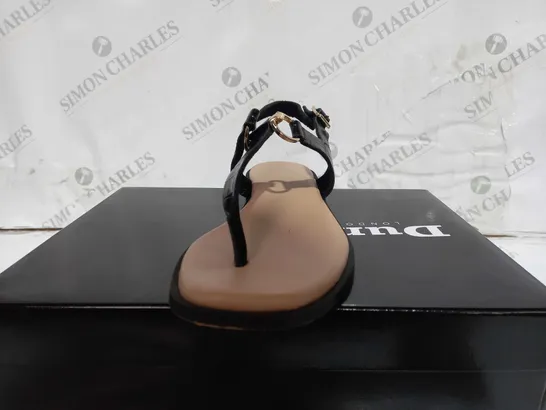 DUNE LONDON BLACK SANDAL SIZE 7