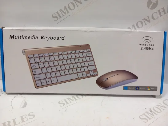 BOXED MULTIMEDIA WIRELESS KEYBOARD