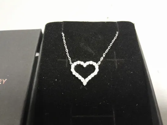 HEART THEMED INFINITY DIAMOND NECKLACE