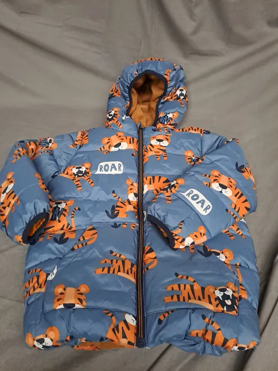 BOYS TIGER PRINT PADDED COAT SIZE UNSPECIFIED