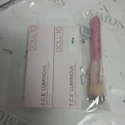 2 X T.C.E LUMINOUS DOLL 10 WITH 1 x BRUSH