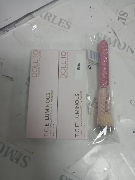 2 X T.C.E LUMINOUS DOLL 10 WITH 1 x BRUSH