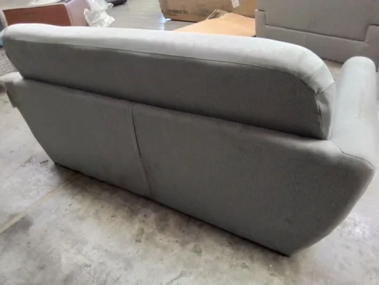 DESIGNER TWO SEATER SOFA LIGHT GREY FABRIC 