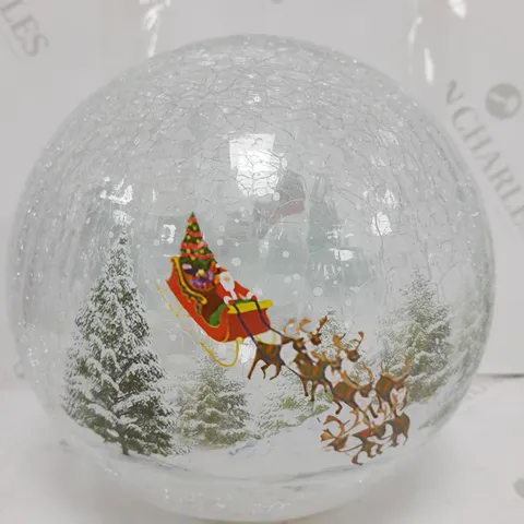 DECORATIVE CHRISTMAS GLASS BALL 