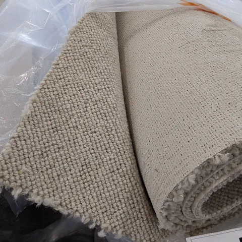 ROLL OF QUALITY SISAL WEAVE STYLE BARLEY CARPET - APPROXIMATELY 3.6 x 4M