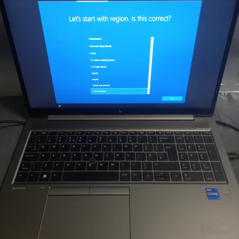 UNBOXED HP ZBOOK INTEL CORE I7 LAPTOP - AX201NGW