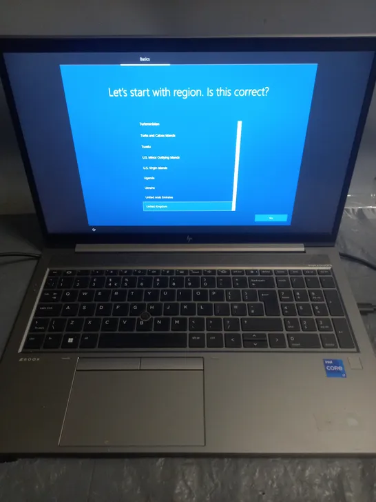 UNBOXED HP ZBOOK INTEL CORE I7 LAPTOP - AX201NGW