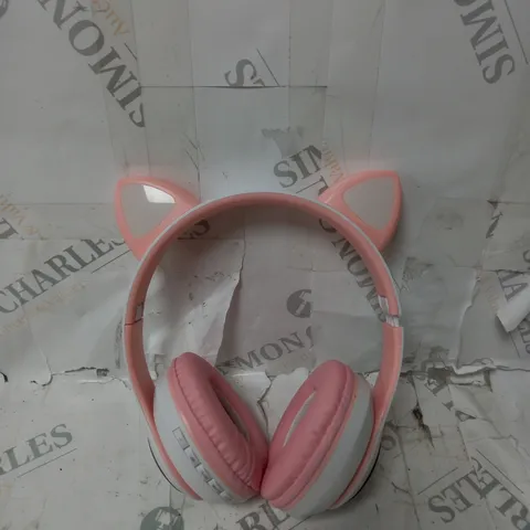 BOXED WIRELESS HEADSET WITH EARS - PINK