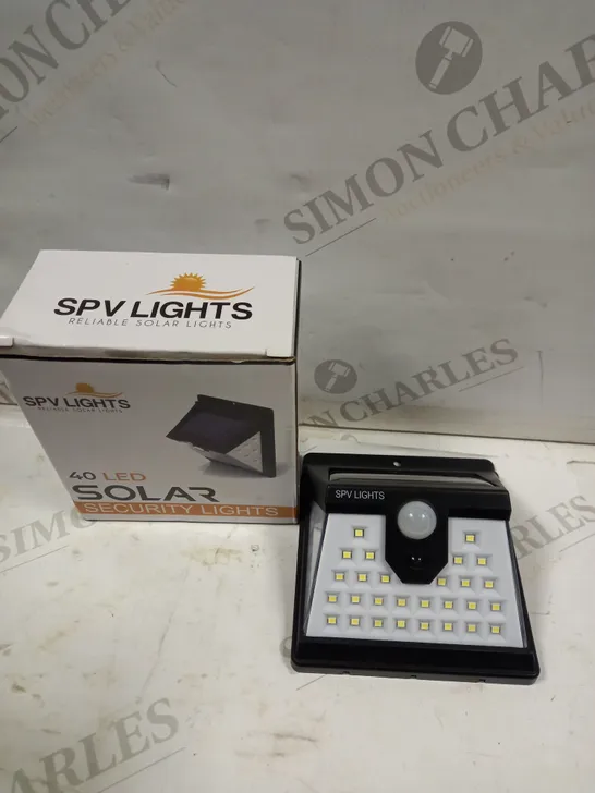 SPV LIGHTS 40LED SOLAR SECURITY LIGHT 