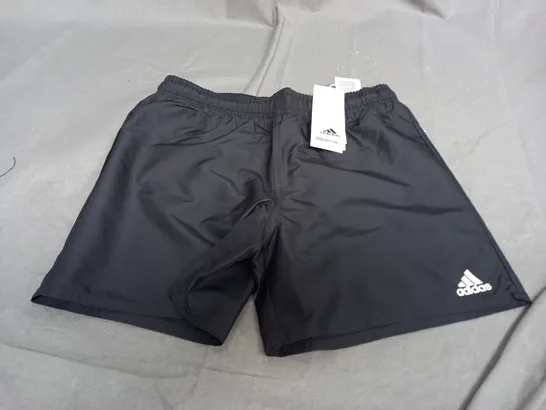 ADIDAS YB BOYS SHORTS IN BLACK - UK 11-12 YEARS OLD 