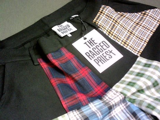 THE RAGGED PRIEST WOVEN CHECK PATCHWORK TROUSERS - 12