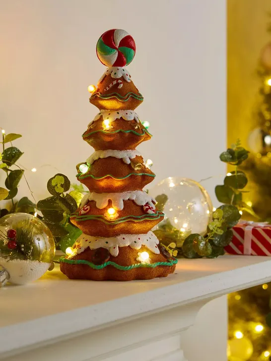 LED GINGERBREAD TREE CHRISTMAS DECORATION RRP £29.99