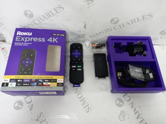 BOXED ROKU EXPRESS 4K STREAMING STICK