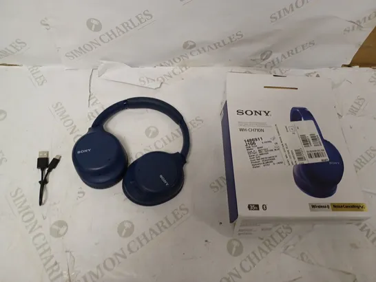 SONY WIRELESS NOISE CANCELLING STEREO HEADSET WH-CH710N - BLUE 